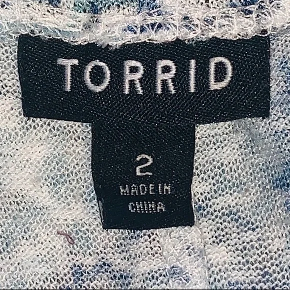 TORRID ⭐️ Geo Print Open Front Cardigan Top - Picture 10 of 12